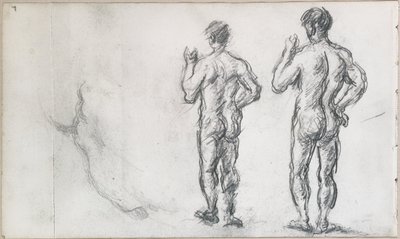 Bañista masculino de pie; Atlas de Puget de Paul Cézanne